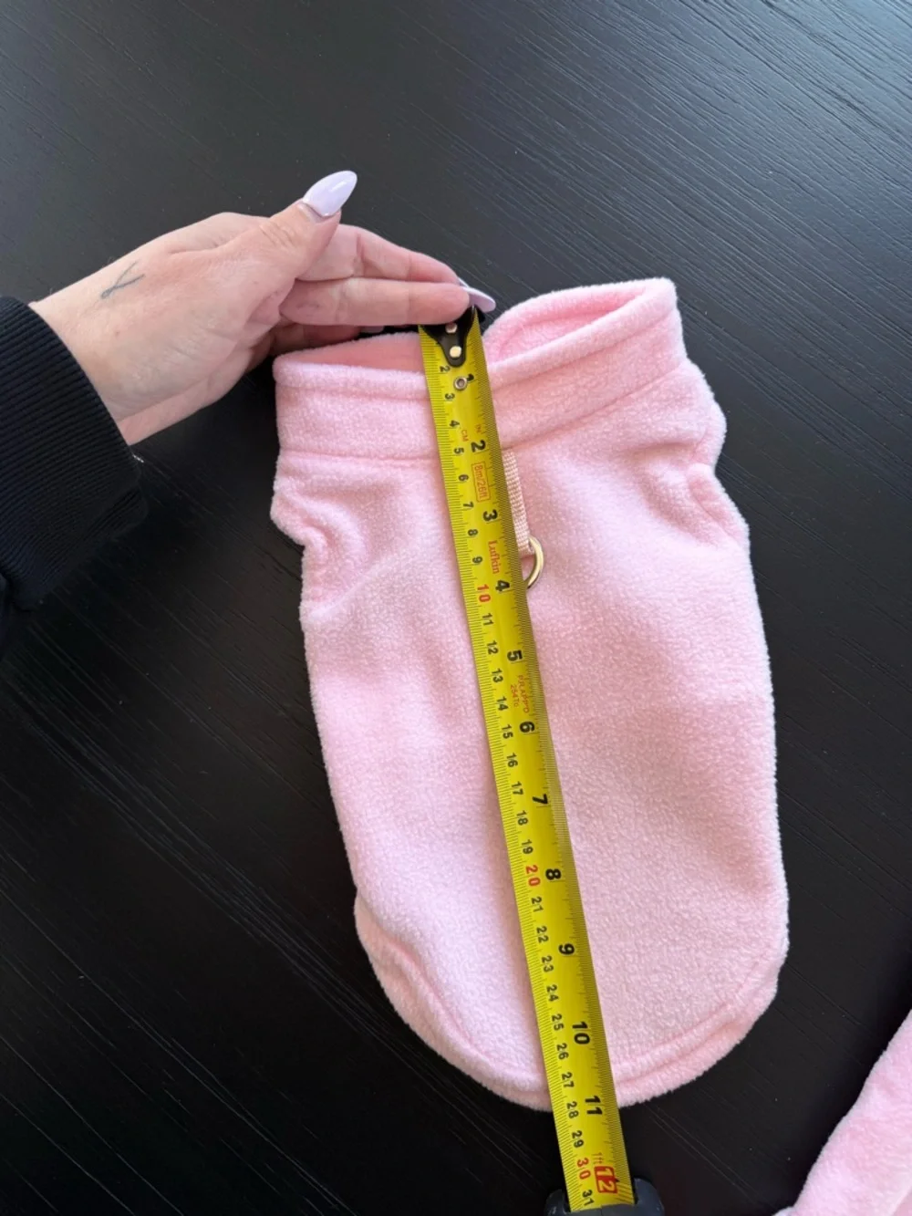Pink Fleece Dog Hoodie Size Small Pet Jacket Cozy Puppy Sweater NWOT BABY - Picture 5 of 5